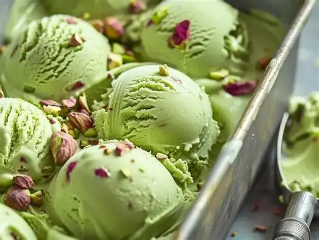 آيس كريم بنكهة ورق العنب